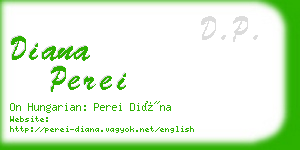 diana perei business card